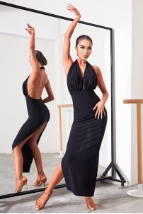Latin dance dress by ZYM Dance Style model 2228 Black
