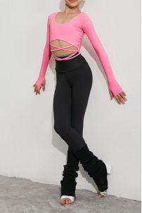 Лосины для бальных танцев от бренда ZYM Dance Style модель 20218 Black