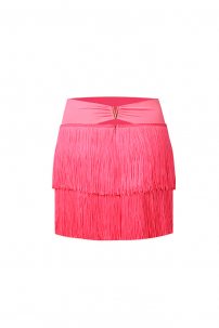 Hot Pink Lush Fringe Skirt Kids