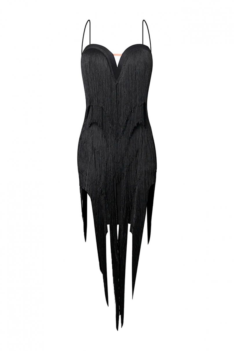 Платье для бальных танцев для латины от бренда ZYM Dance Style модель 2205 Black