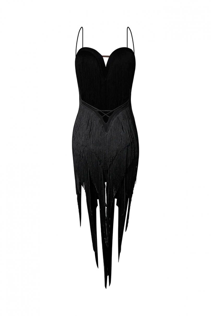 Платье для бальных танцев для латины от бренда ZYM Dance Style модель 2205 Black