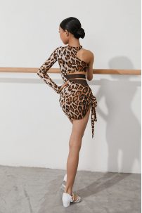 Latin dance dress by ZYM Dance Style model 2240 Leopard