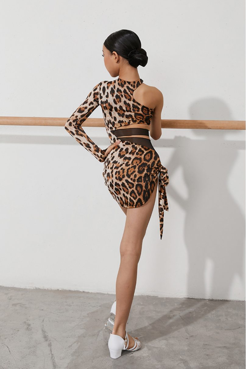 Сукня для бальних танців для латини від бренду ZYM Dance Style модель 2240 Leopard