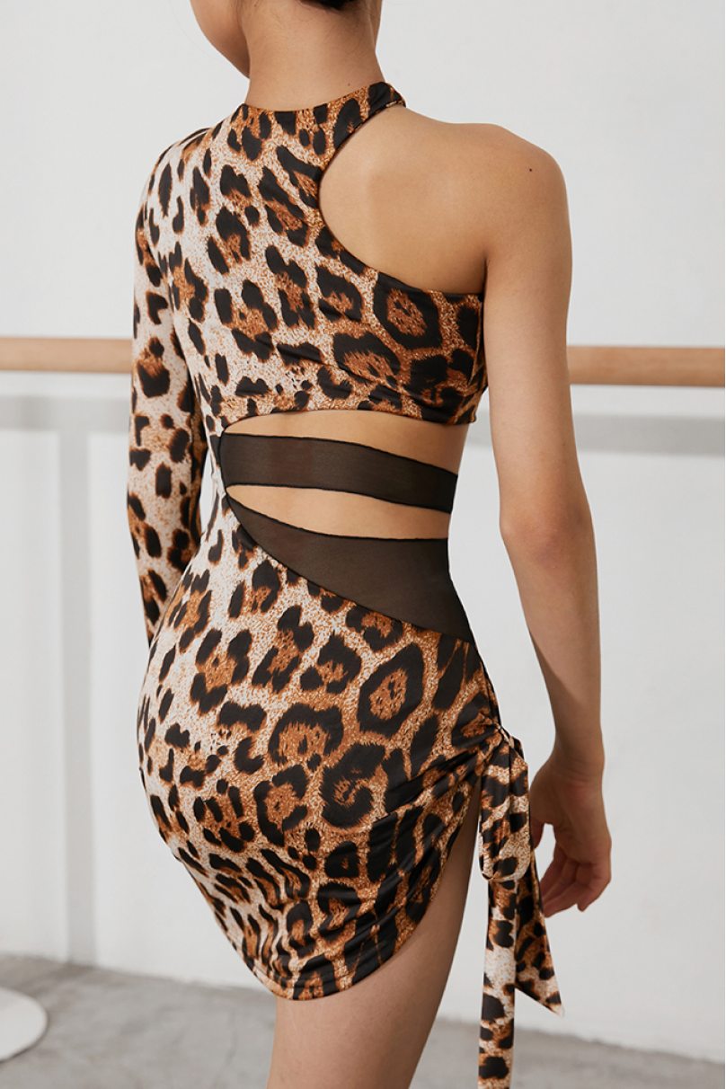 Платье для бальных танцев для девочек от бренда ZYM Dance Style модель 2240 Kids Leopard
