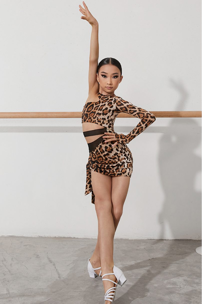 Tanzkleid Marke ZYM Dance Style modell 2240 Kids Leopard