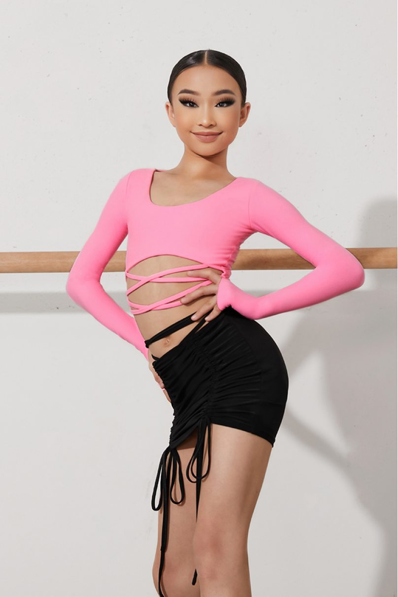 Dance blouse for women by ZYM Dance Style style 2250 Barbie Pink