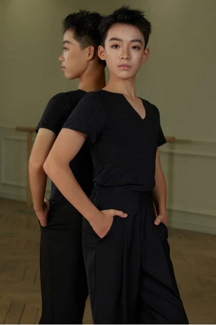 Для мальчиков футболка для танцев от бренда ZYM Dance Style модель 8110 Black