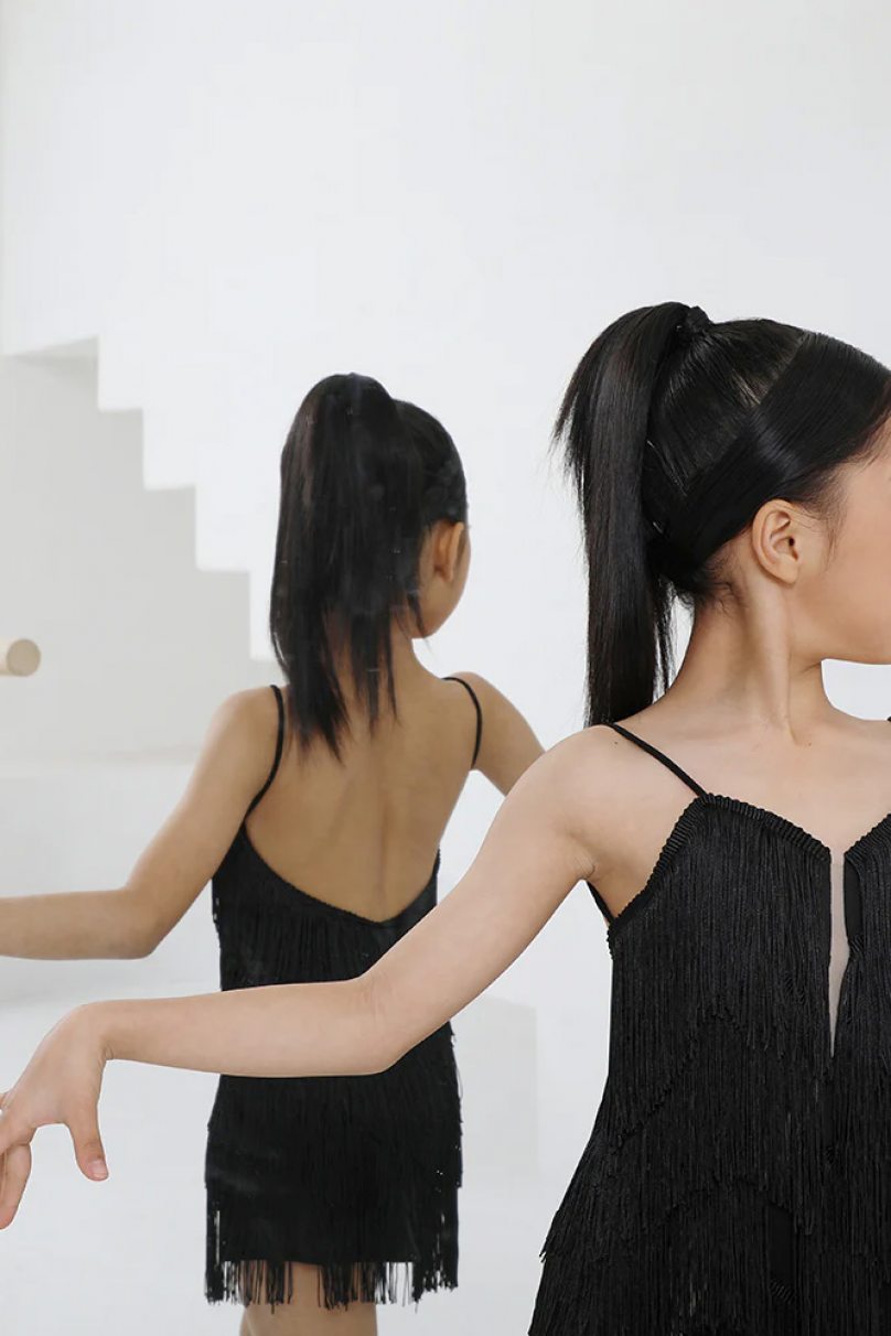 Платье для бальных танцев для латины от бренда ZYM Dance Style модель 2118 Black
