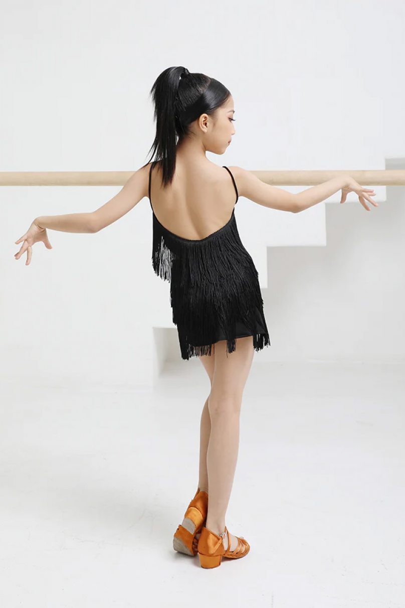 Платье для бальных танцев для латины от бренда ZYM Dance Style модель 2118 Black