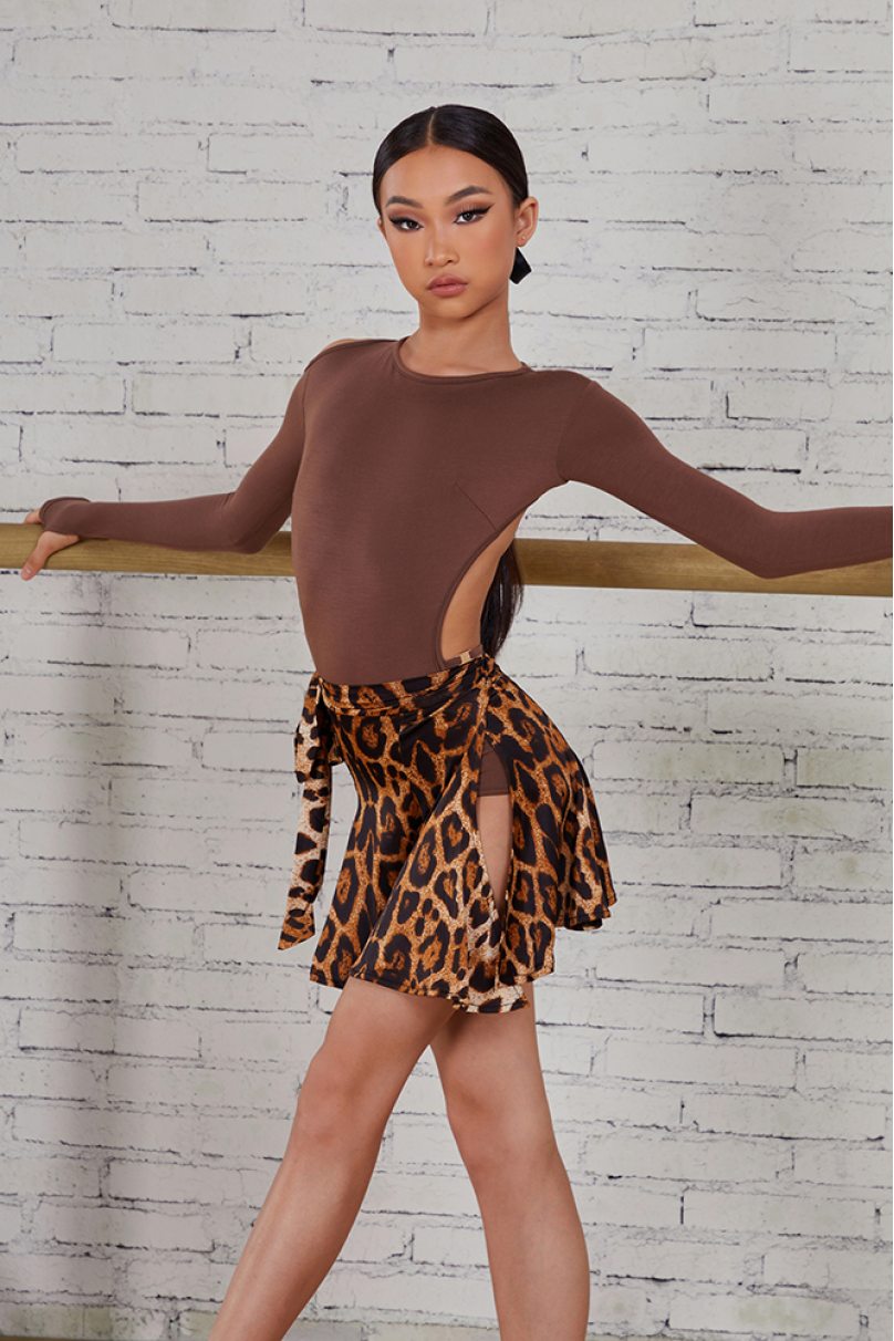 Latin dance skirt by ZYM Dance Style model 2380 Leopard