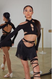 Tanz bluse Marke ZYM Dance Style modell 23114 Classic Black