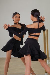 Tanz bluse Marke ZYM Dance Style modell 23116 Classic Black