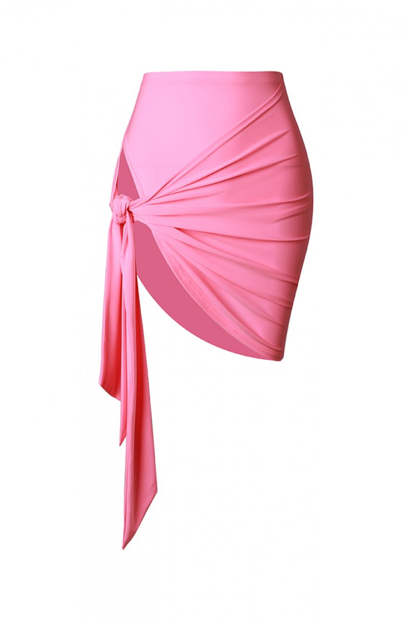 Ballroom latin dance skirt for girls by ZYM Dance Style style 2251 Kids Barbie Pink
