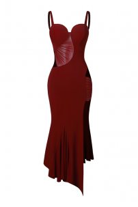 Tanzkleider Latein Marke ZYM Dance Style modell 2366 Wine Red