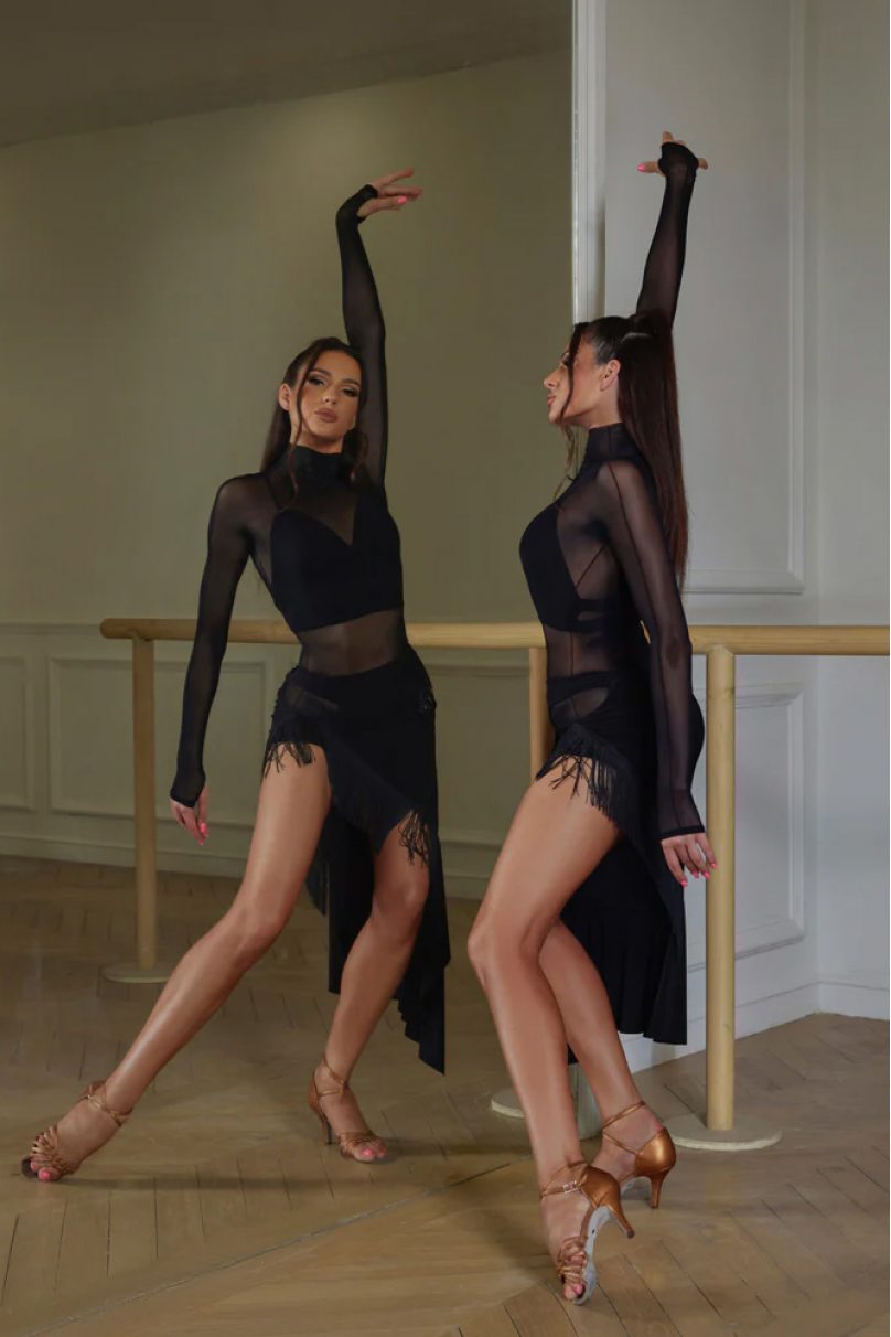 Latin dance skirt by ZYM Dance Style model 2235