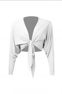 Dance blouse for women by ZYM Dance Style style 19114 White