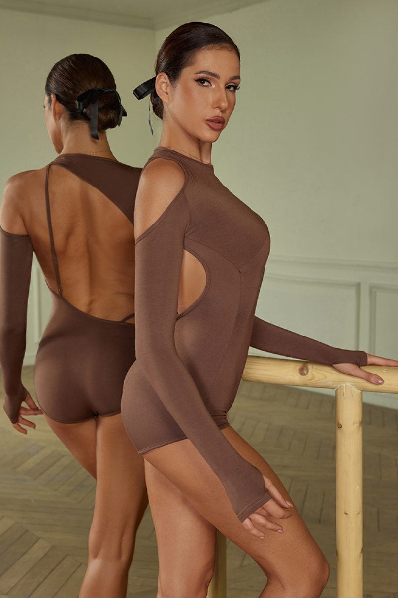 Tanztrikots Marke ZYM Dance Style modell 23118 Chocolate Brown