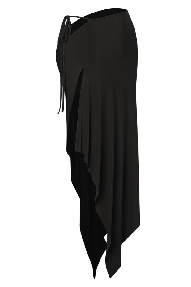 Latin dance skirt by ZYM Dance Style model 2386 Black