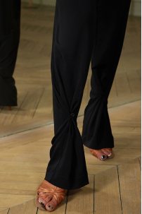 Жіночі штани для бальних танців для латини від бренду ZYM Dance Style модель 2378 Black