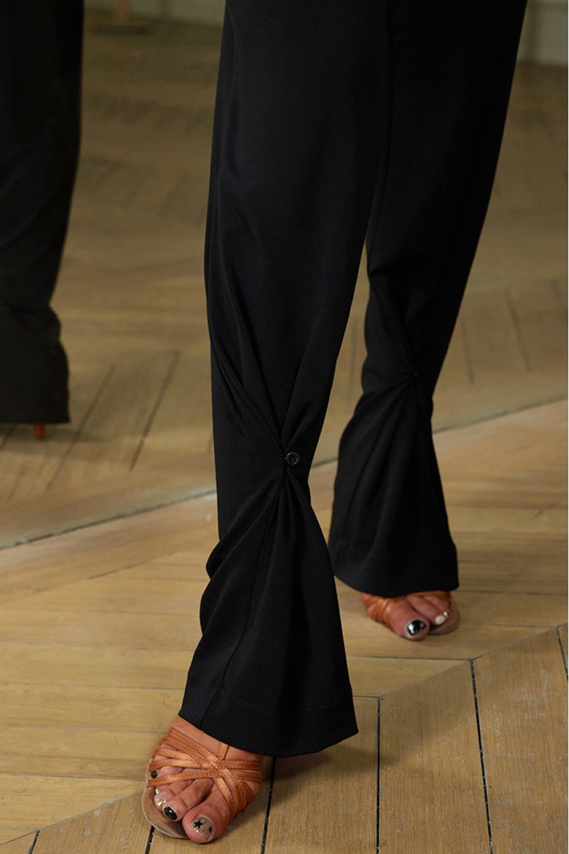 Жіночі штани для бальних танців для латини від бренду ZYM Dance Style модель 2378 Black
