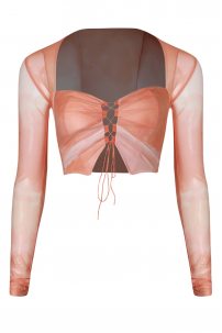 Dance blouse for women by ZYM Dance Style style 2385 Fizzy Orange