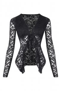Dance blouse for women by ZYM Dance Style style 2389 Black