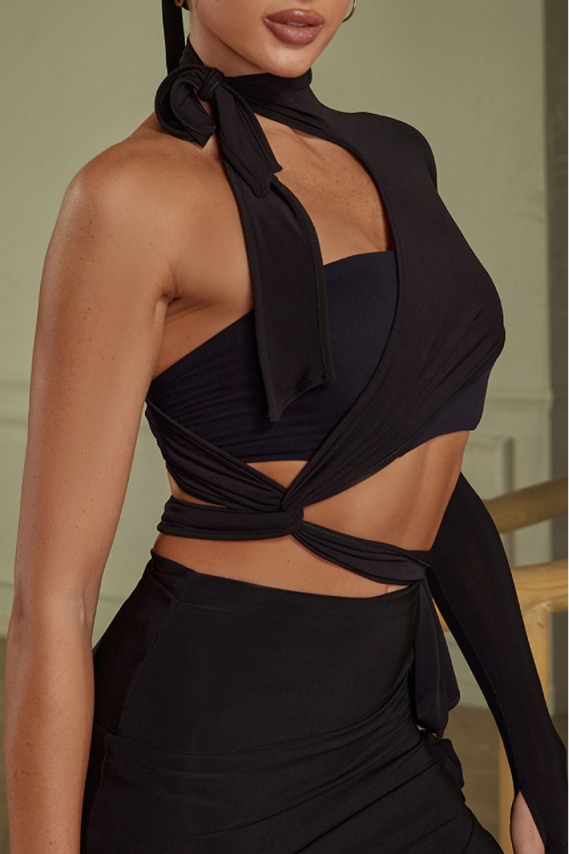 Tanz bluse Marke ZYM Dance Style modell 23110 Black