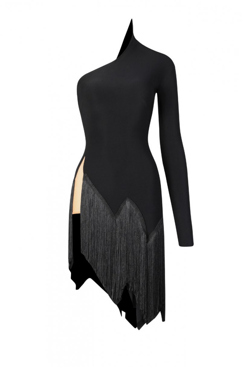 Latin dance dress by ZYM Dance Style model 23123 Classic Black