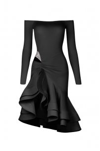 Latin dance dress by ZYM Dance Style model 23126 Classic Black