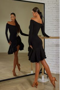Платье для бальных танцев для латины от бренда ZYM Dance Style модель 23126 Classic Black