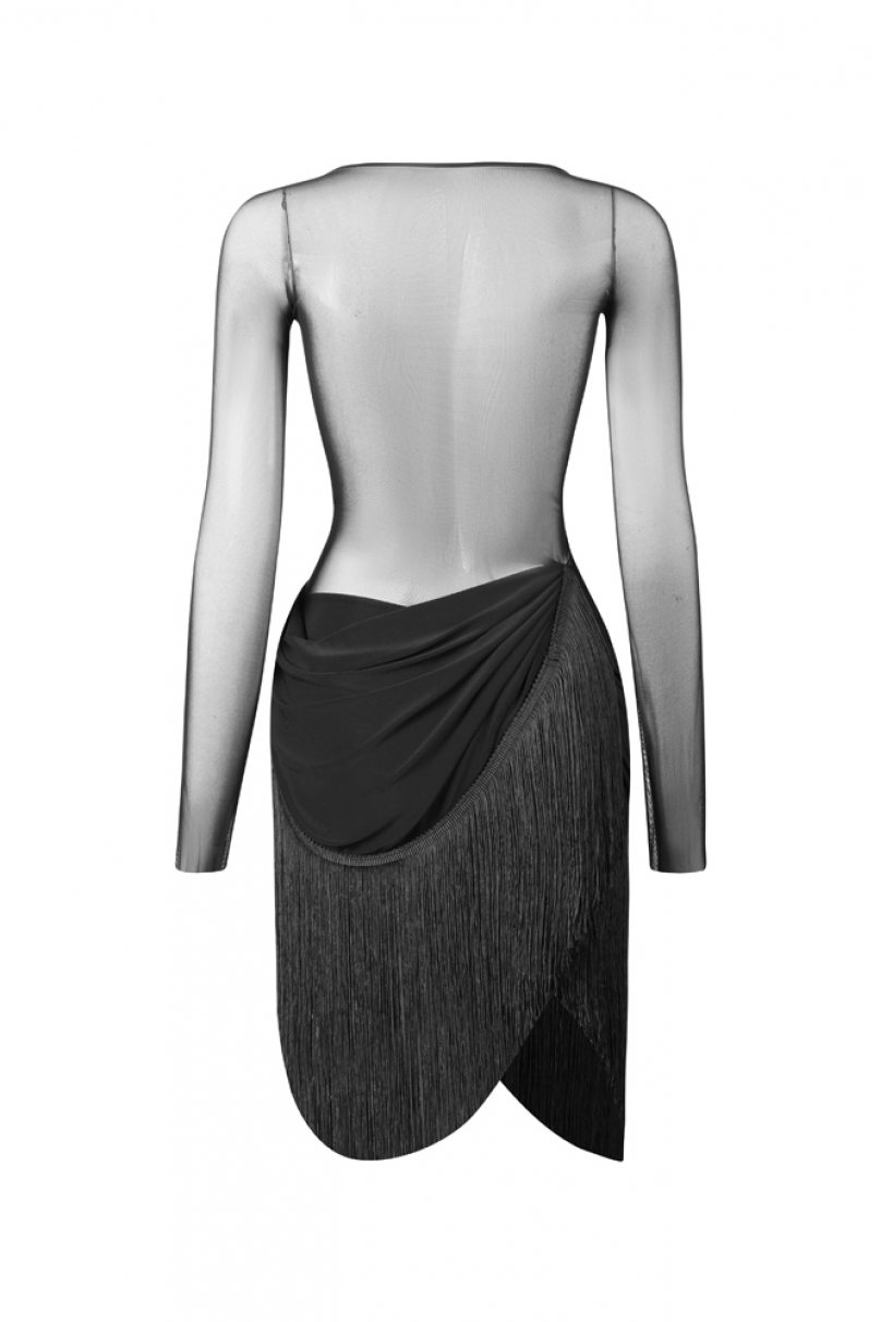 Latin dance dress by ZYM Dance Style model 23127 Classic Black