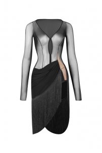 Сукня для бальних танців для латини від бренду ZYM Dance Style модель 23127 Classic Black