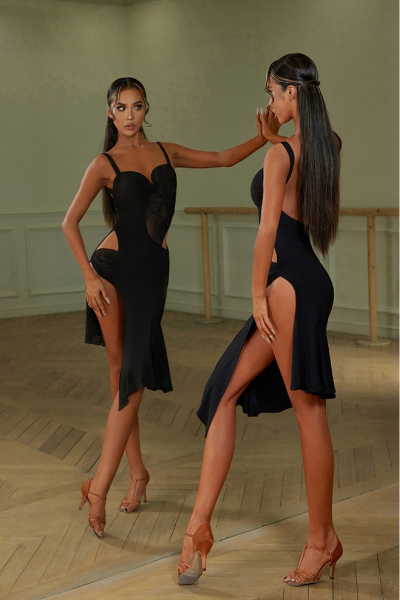 Draped dress - Black - Ladies | H&M IN