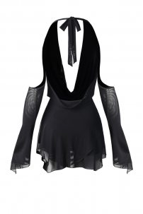 Latin dance dress by ZYM Dance Style model 2392 Black