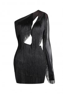 Latin dance dress by ZYM Dance Style model 2395 Black