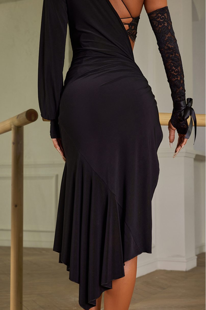 Latin dance dress by ZYM Dance Style model 2397 Black