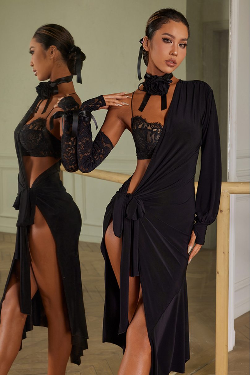 Сукня для бальних танців для латини від бренду ZYM Dance Style модель 2397 Black