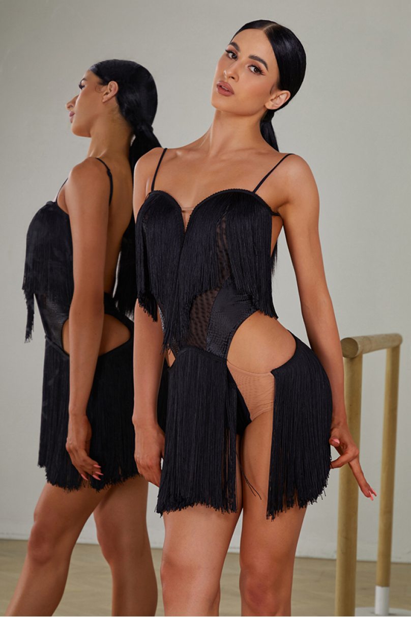 Сукня для бальних танців для латини від бренду ZYM Dance Style модель 2404 Classic Black