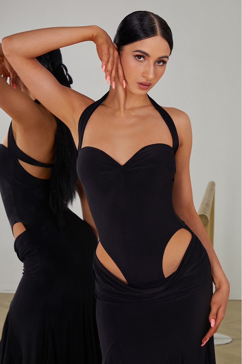Сукня для бальних танців для латини від бренду ZYM Dance Style модель 2405 Classic Black