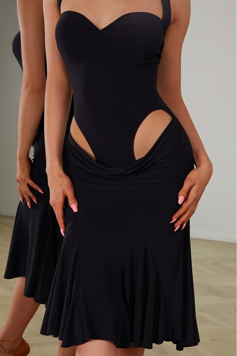 Платье для бальных танцев для латины от бренда ZYM Dance Style модель 2405 Classic Black