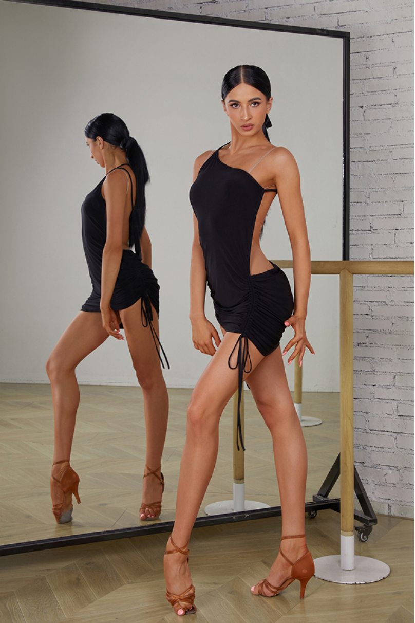 Платье для бальных танцев для латины от бренда ZYM Dance Style модель 2410 Classic Black