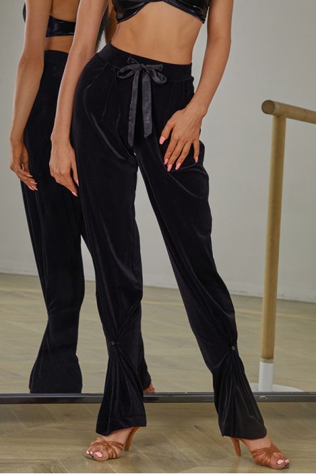 Latein Tanzhosen für Damen Marke ZYM Dance Style modell 2418 Black