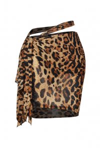Latin dance skirt by ZYM Dance Style model 23103 Wild Leopard