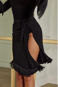 Спідниця для бальних танців для латини від бренду ZYM Dance Style модель 23121 Classic Black