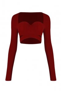 Блуза от бренда ZYM Dance Style модель 23102 Wine Red