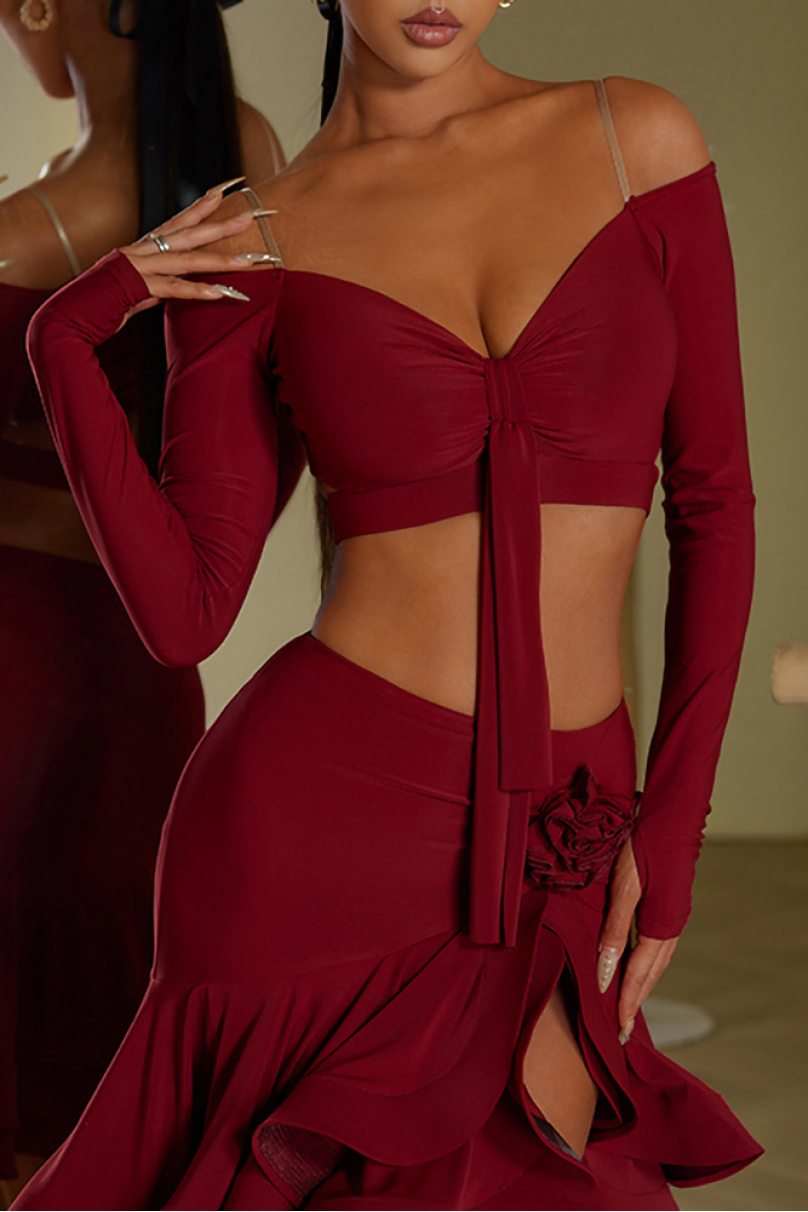 Блуза від бренду ZYM Dance Style модель 23116 Berry Red
