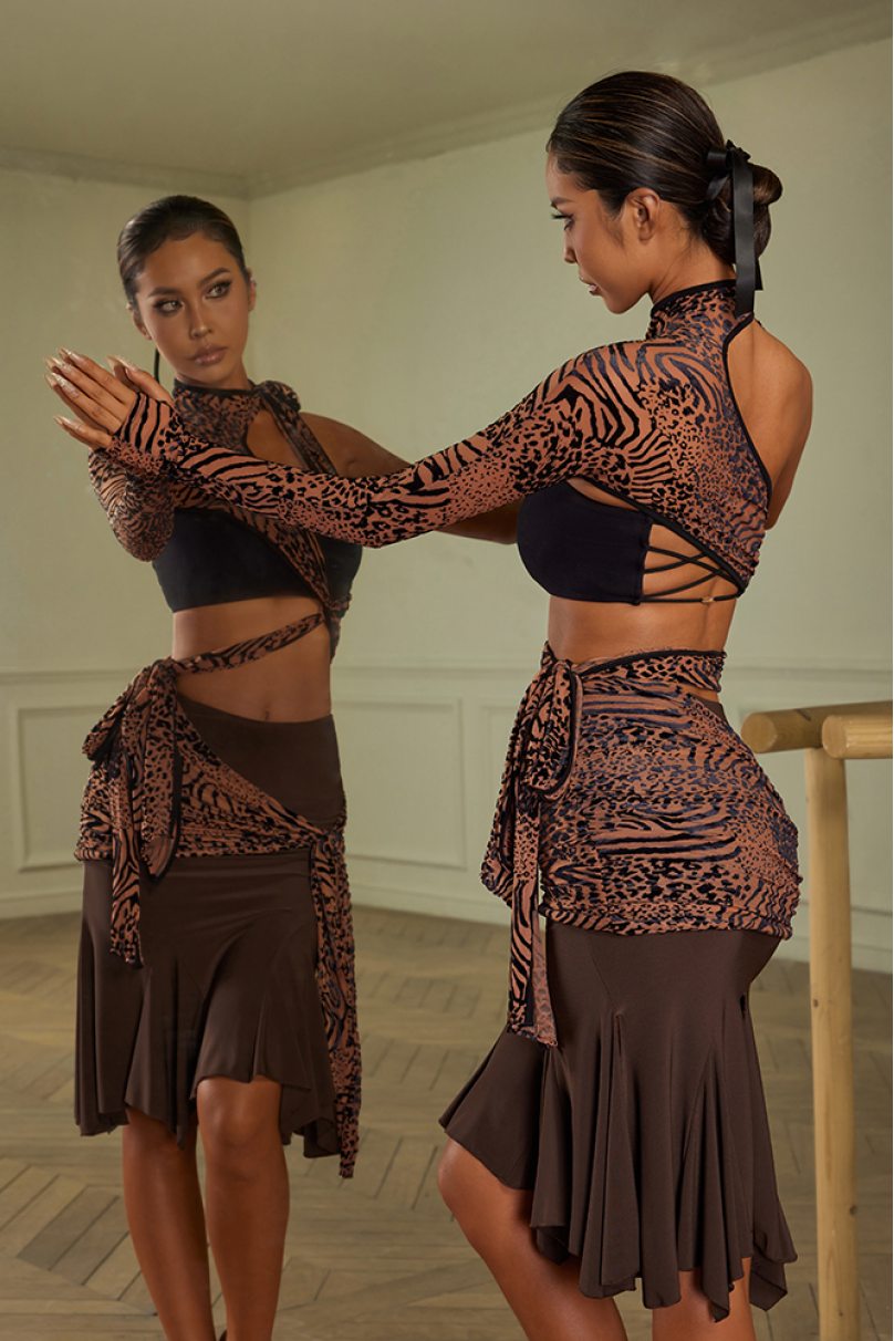 Блуза от бренда ZYM Dance Style модель 23110 Leopard
