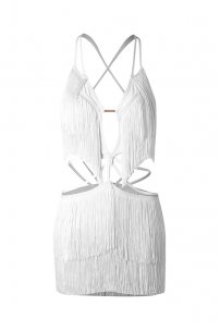 Tanzkleider Latein Marke ZYM Dance Style modell 2316 Arctic White