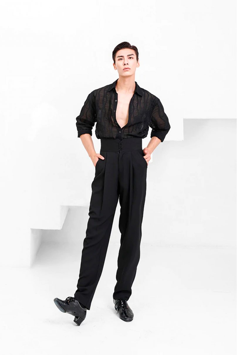 Чоловічі штани для бальних танців латина від бренду ZYM Dance Style модель N012