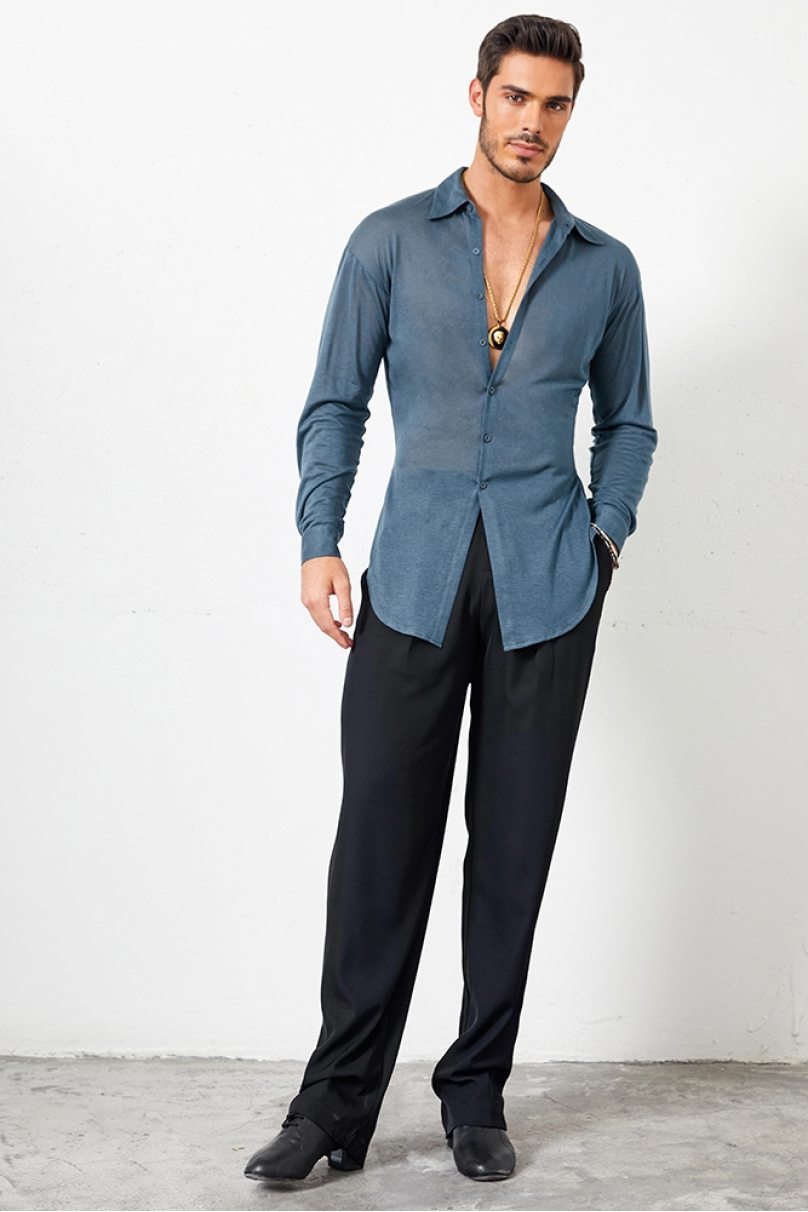 Чоловічі штани для бальних танців латина від бренду ZYM Dance Style модель N013 Black